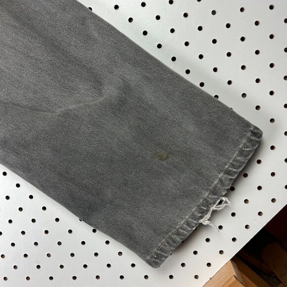 Y2K Faded Glory Carpenter Jeans 38x32 Work Wear Hammer Gray Distressed Skate 90s - Picture 4 of 9